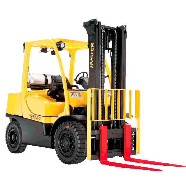 8000 lb Forklift truck 185in pneumatic propane