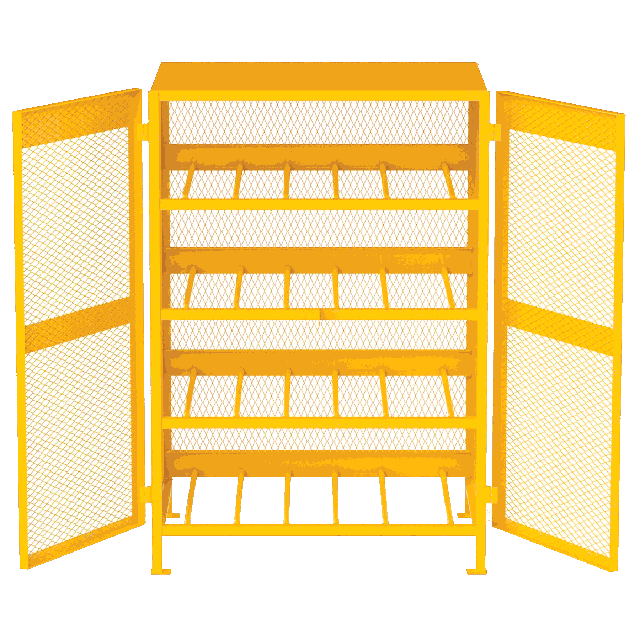 Safety cage for propane cylinder