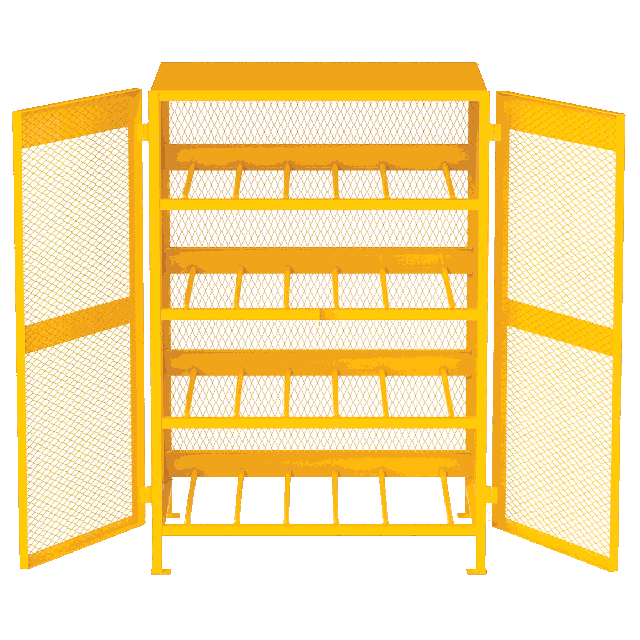 Safety cage for propane cylinder