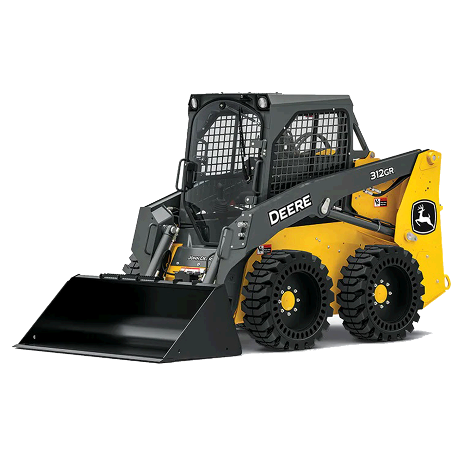 1550 lb Compact skid steer loader 4WD diesel